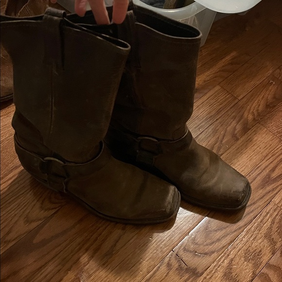 Frye Dark Brown Leather harness boot - Picture 2 of 8